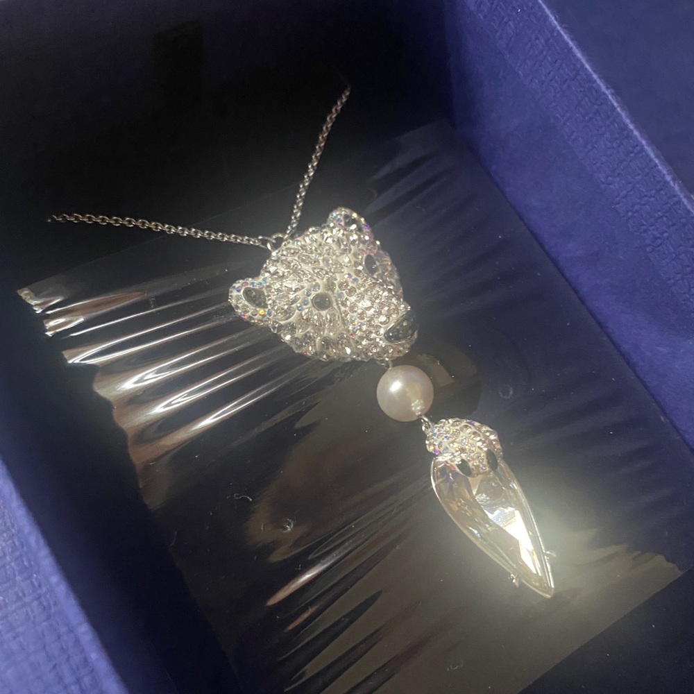 SWAROVSKI Bear Pendant Necklace